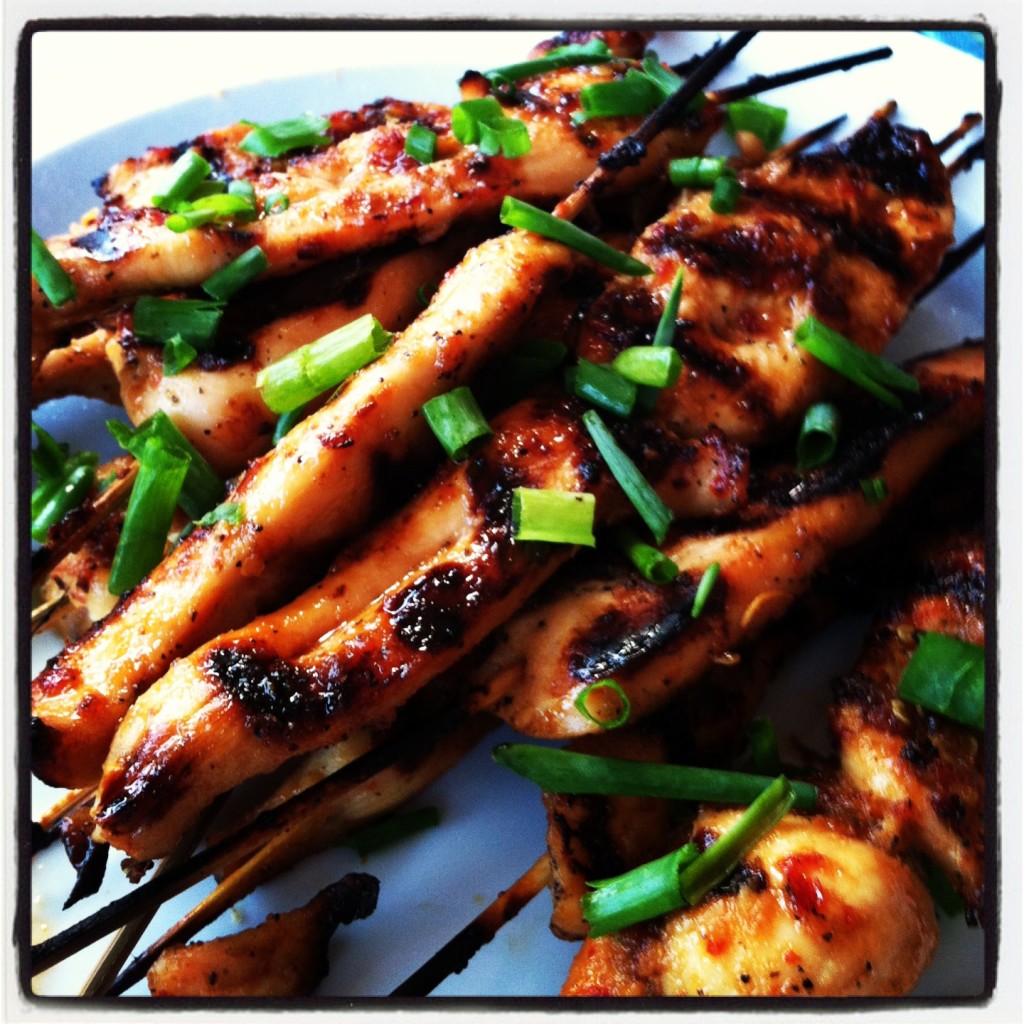 Sriracha Chicken Skewers